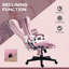 Fauteuil de bureau à massage à haut dossier avec 6 points de vibration-122061103-122061076