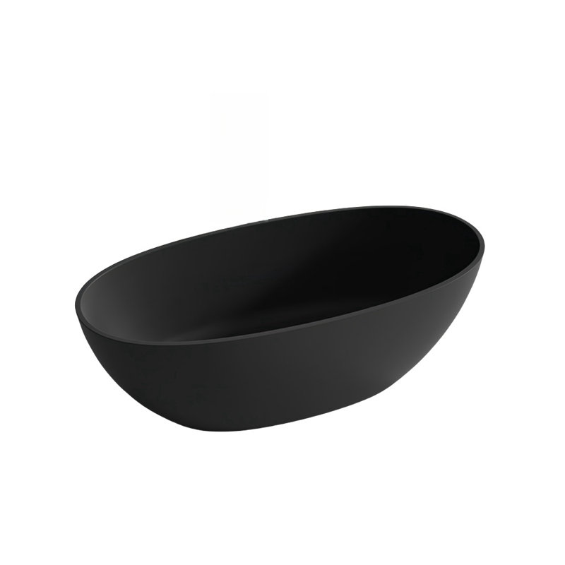 Ensemble de baignoire et douche incurvée moderne sans cadre l 62,99 po H 22,05 po Modern Modern, Noir