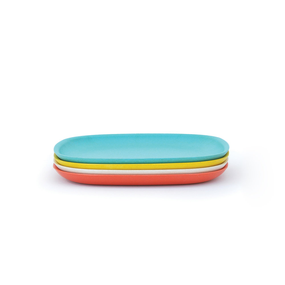 EKOBO Bamboo 4-Piece Dinner Plate Set (Set of 4) EKOBO