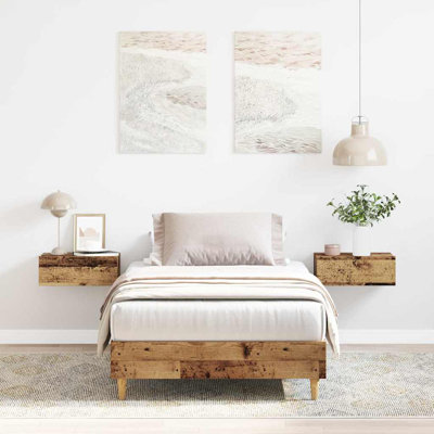 Bed Frame No Mattress Engineered Wood