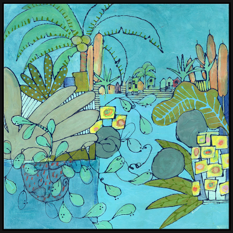 Vacation Giclee On Canvas by Jill Krasner, Black