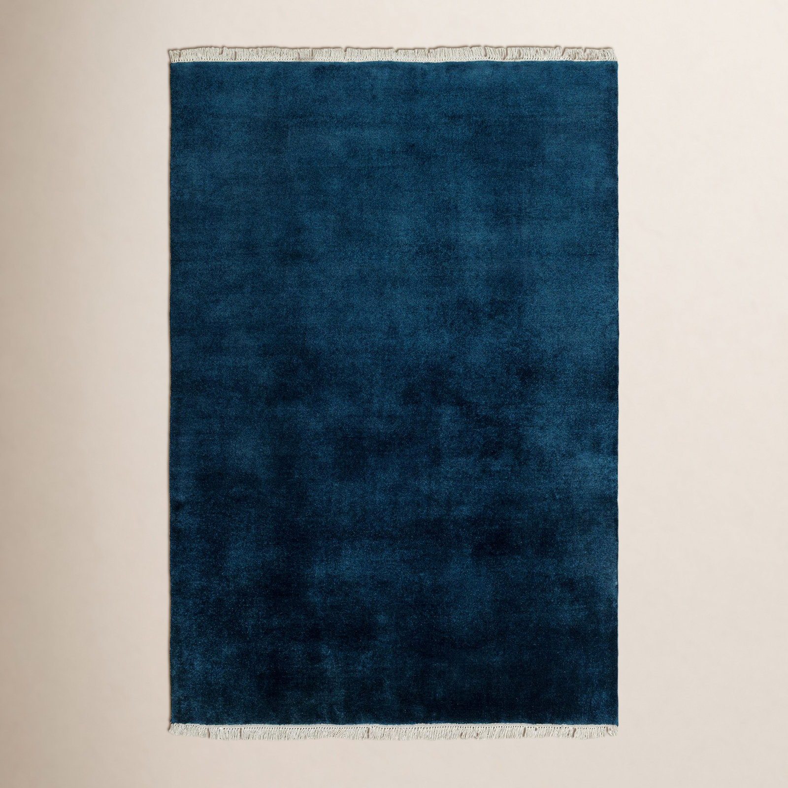 Clio Hand-Woven Blue Rug, Rectangle 6' x 9'