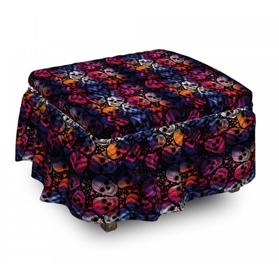 Box Cushion Ottoman Slipcover