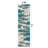 Solana Shag Turquoise/Gray/Ivory Area Rug-666826669