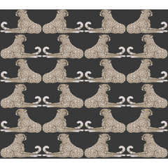 RoomMates Cheetah Cheetah Peel and Stick Wallpaper - Whites