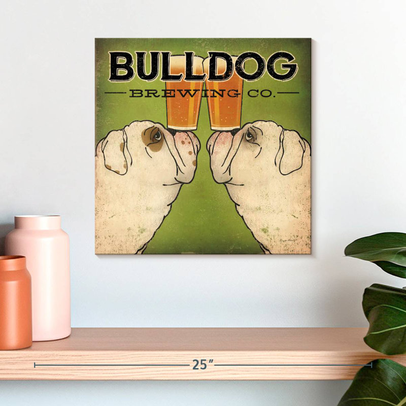 Brampt Bulldog Brewing, H 16 po x l 16 po