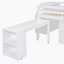 Lit mezzanine avec bureau d'écriture rétractable et tiroirs-626397008