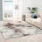 Abstract Shag Greys/Pastels Area Rug-717296481