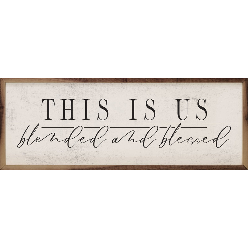 " This Is Us White ", 12" H x 36" W