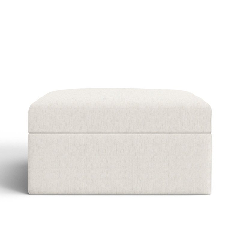 Hartig Upholstered Ottoman, Indy Cream Performance