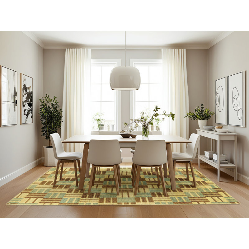 Tapis abstrait moderne 3306, Rectangle 7 pi x 10 pi