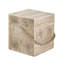 Table d'appoint carrée pour l'extérieur MGO - Table de bout pour patio en grain de bois, sans assemblage