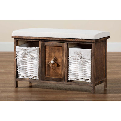 Polyester Upholstered Storage Bench