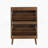 Modern Independent Shoe Cabinet, 23.62-Inch Walnut Shoe Storage Cabinet,, Fence Shoe Cabinet With 2 Flip Drawers, Suitable For Corridors And Entrances