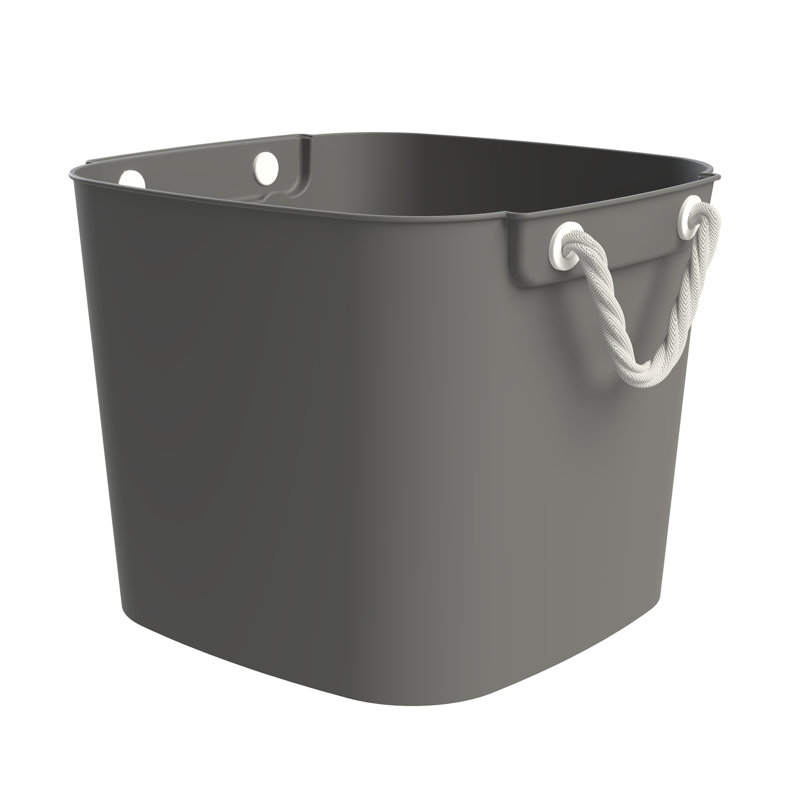  42 Qt Flexi Tub, Versatile Storage Tote, Home Organizer, Gray, 4 Pack, Gray