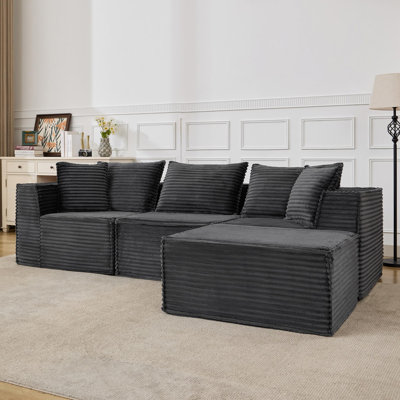Modular Sectional Sofa, Modern Cloud Sectional Couch with Deep Seat