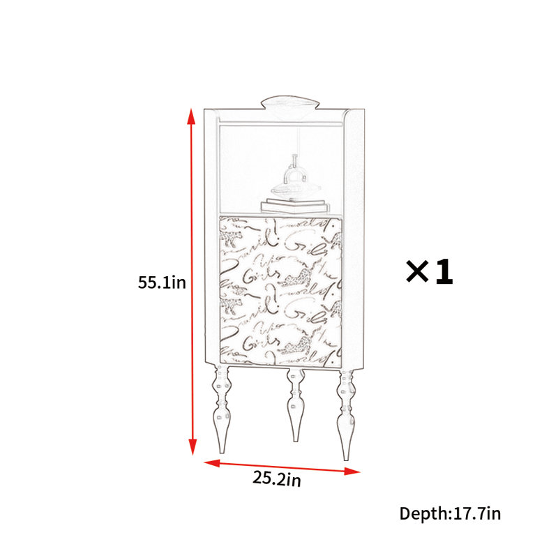 Armoire d'appoint de style rétro français