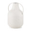 Grand vase Donzel blanc avec taches noires