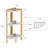 11.22'' W Solid Wood Shelving Unit