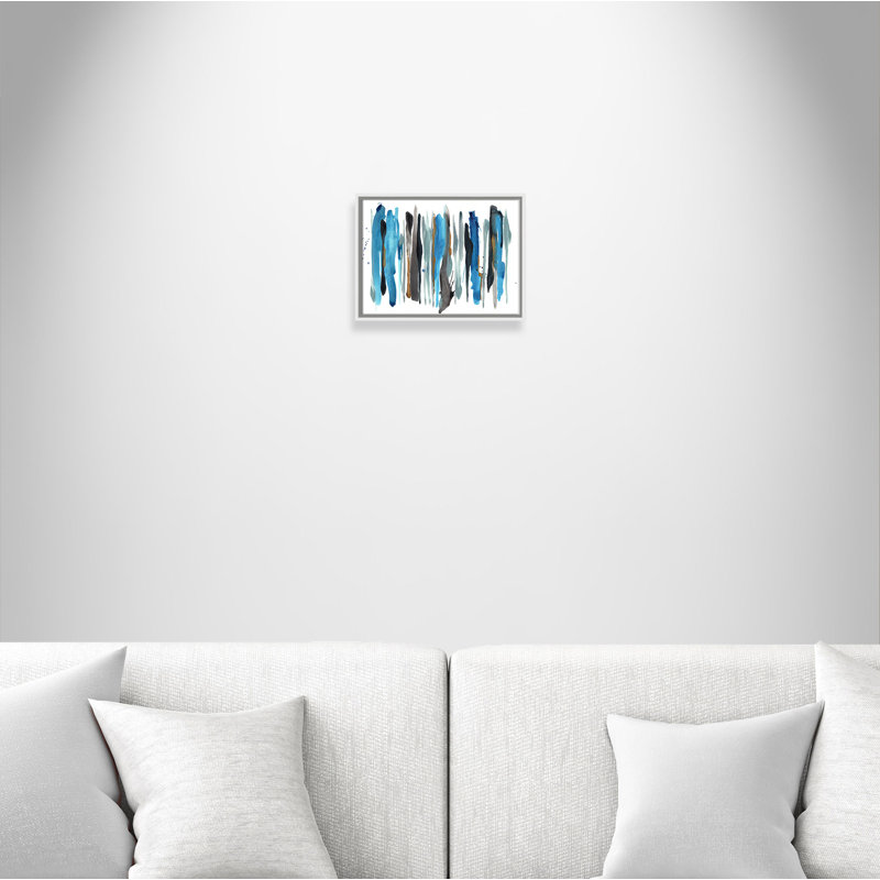 Éléments verticaux - Reproduction d'art sur toile, Blanc, H 41 po x l 61 po x P 2 po