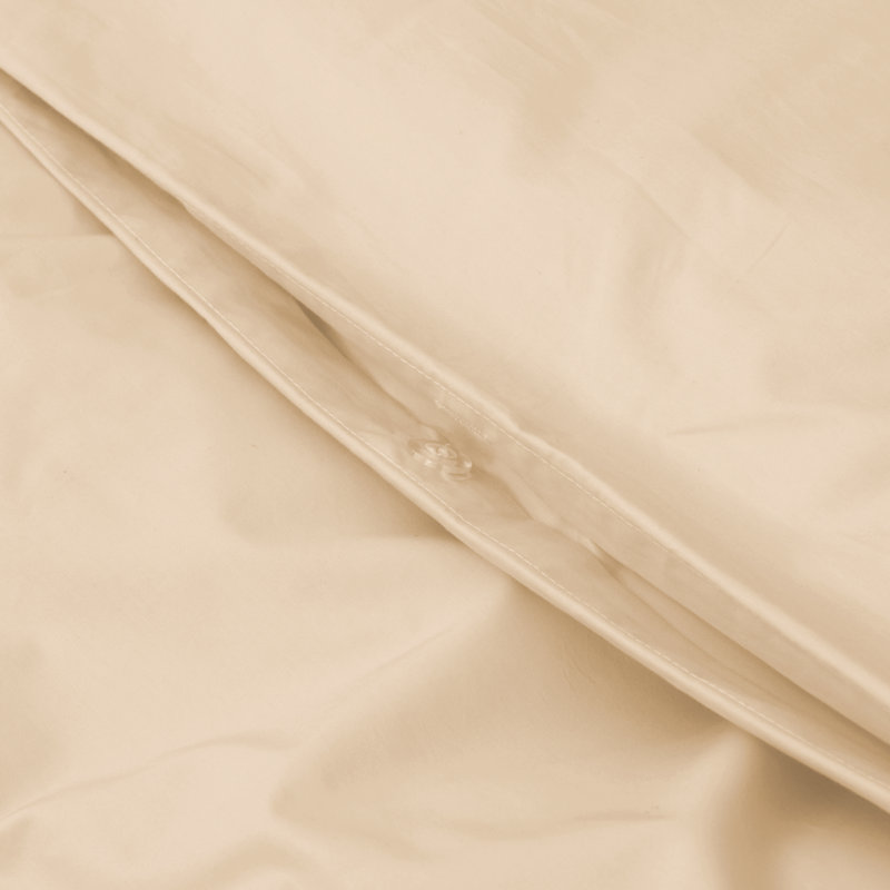 Ensemble de housse de couette réversible 3 pièces t300, Housse de couette double / grande et 2 taies déco, Ivoire