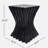 Outdoor Side Table, Wave Design End Table, Decorative Accent Table, Lightweight Concrete Patio Garden Stool Table for Patio Balcony Beach Pool Side, Black-1073393703