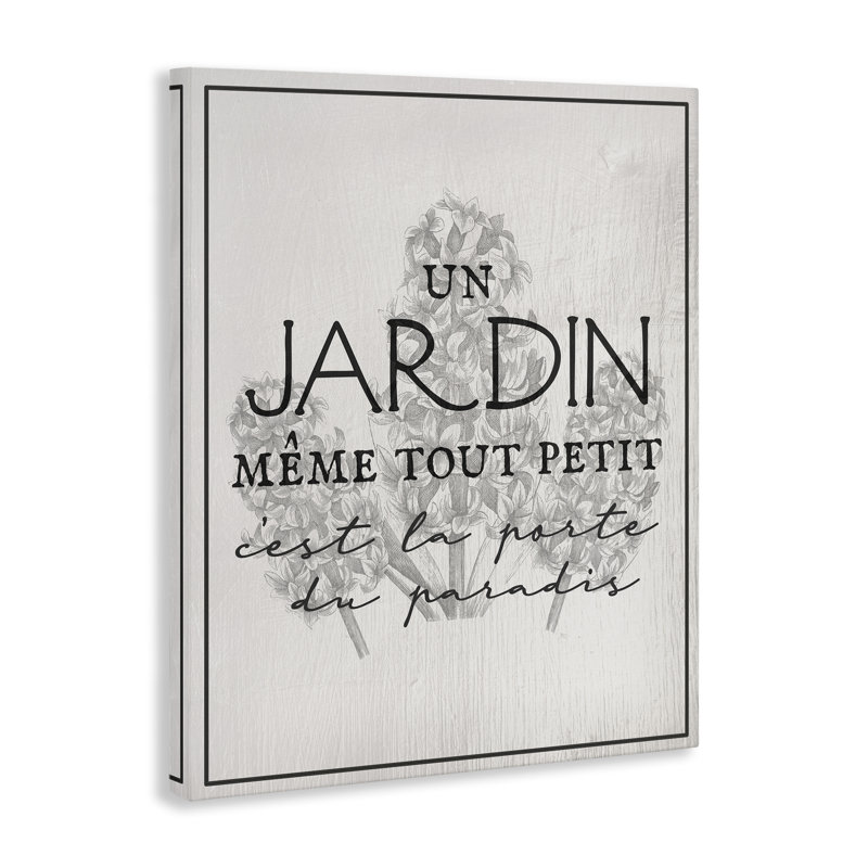 Vintage Inspiring Garden Canvas Wall Art by Daphne Polselli bp-814_CN, H 48 po x l 36 po