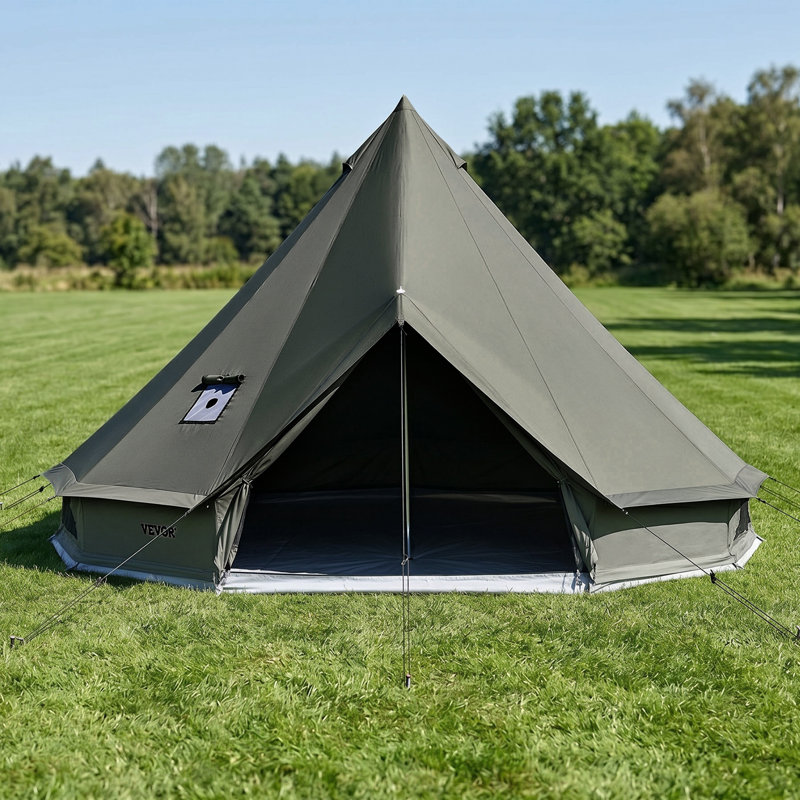 Tent, Dark Green, 201.2cm H x 299.9cm W x 299.9cm D