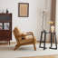 Fauteuil d'appoint rembourré en bois massif Lemley Mid Century-799492548