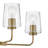 4-Light Single Tier Chandelier with Clear Tapered Glass Shades-69559487