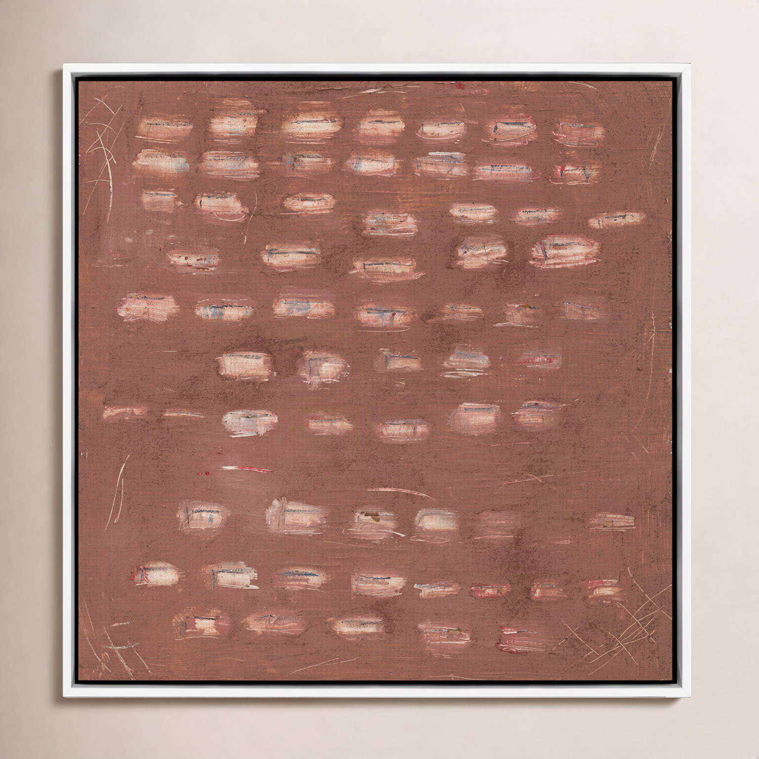 Cinnamon Kiss Print by Jamie Beckwith, 48" H x 48" W, White Maple Framed