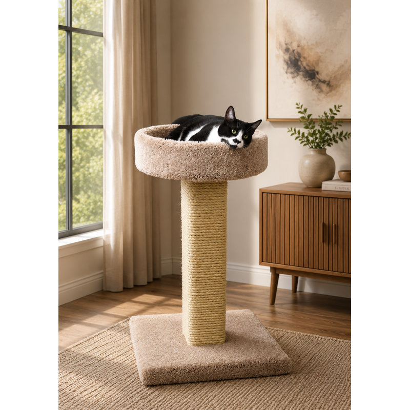 Grand arbre à chat 32 po Prestige, Beige