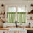 Linen Pinch Pleated Kitchen Curtains Tier Curtains Light Filtering Small Window Drapes for Kitchen-222622623-215104778