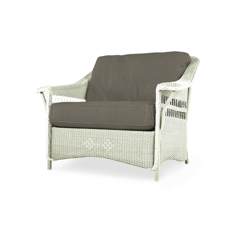Nantucket Outdoor Lounge Chair, Flagship Lapis Sunbrella®, Ivory