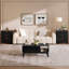 Ensemble de tables basses à plateau relevable avec 2 tables de bout - Table basse et tables d'appoint noires-1065624499