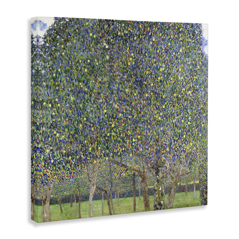 "Abstract Mosaic Trees", art mural sur toile par Gustav Klimt, H 30 po x l 30 po