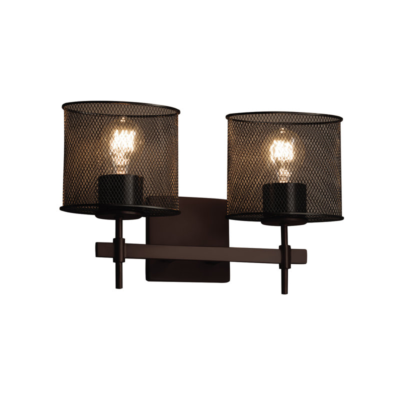 Éclairage pour meuble-lavabo 2 lumières Bennett, Noir mat