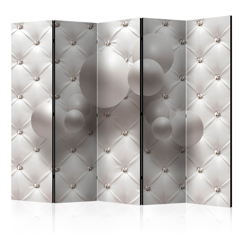 Zale 225cm W x 172cm H 5 - Panel Folding Room Divider