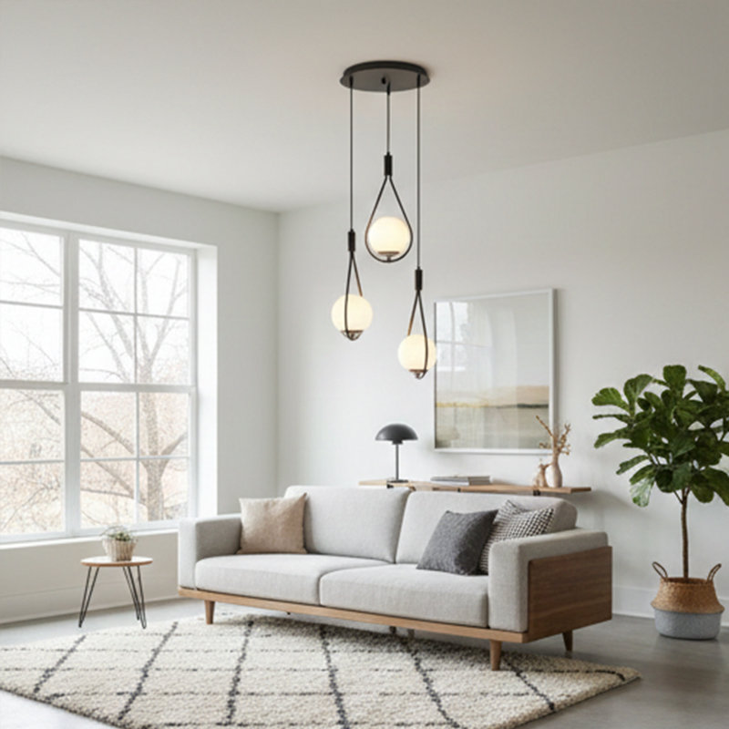  Laprovis 3-light sphere pendant light