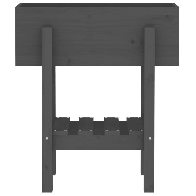 Balliett Wood Planter Box, Grey, 62cm W x 30cm D x 69cm H