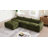 Boneless 116'' Modular Oversized Chenille Sofa with Movable Ottoman & Deep Seating-238460588
