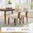 Upholstered 2Pcs Curved Back Dining Chairs-1084751118