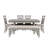 Asiel 6-Piece Upholstered Trestle Dining Set-2018001426
