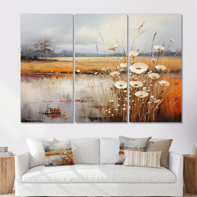Infinite Fields Minimalism Prairies IV - Prairies Wall Art Set, Wrapped Canvas, 32" H x 48" W x 1" D