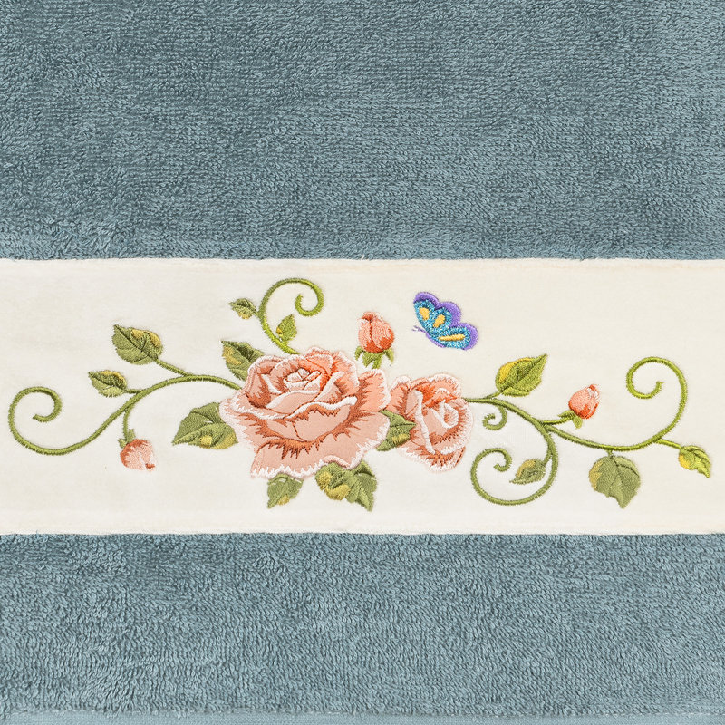 Rebecca 3 Piece Turkish Cotton Towel Set, Teal