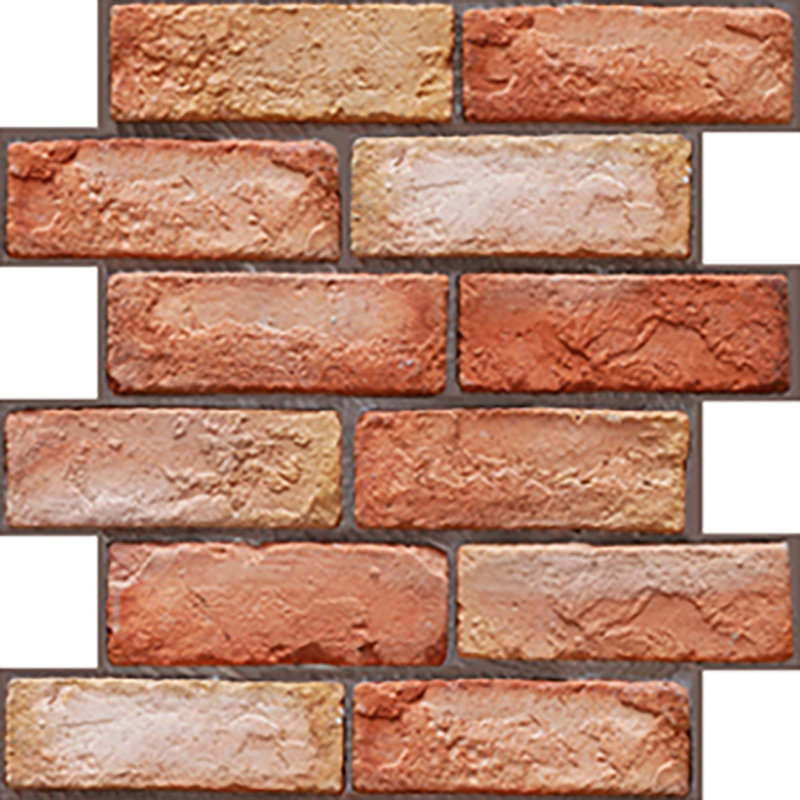 30.5cm W x 30.5cm L PVC Peel and Stick Field Tile, Brown