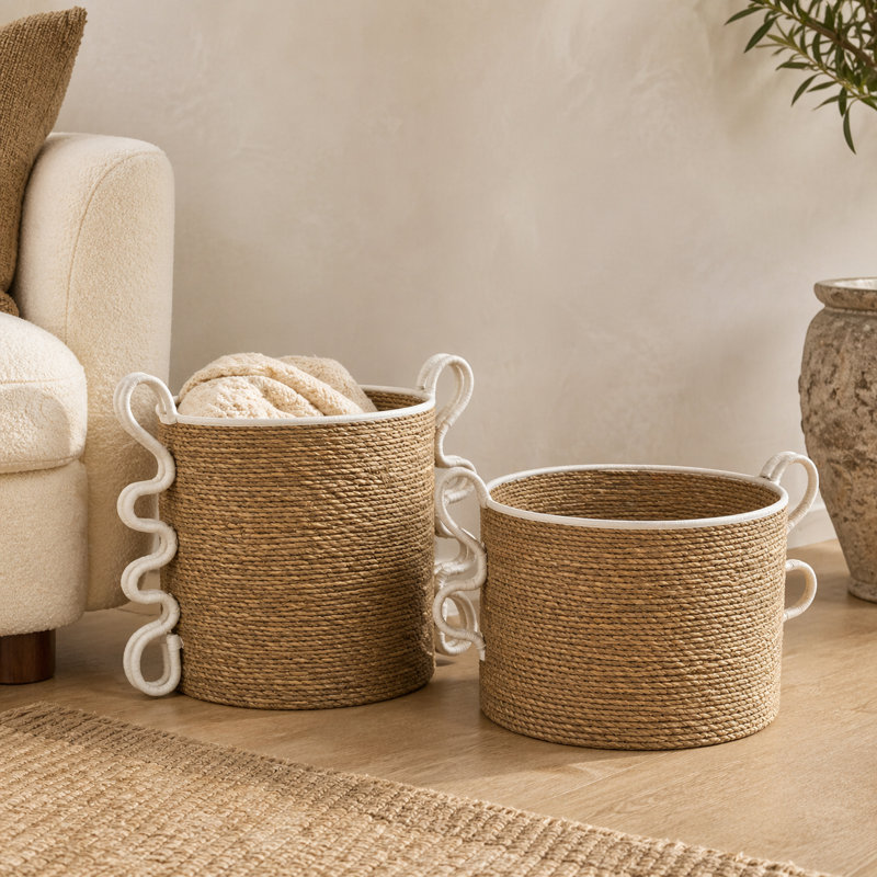 Ensemble de panier de rangement Cole and Grey Seagrass