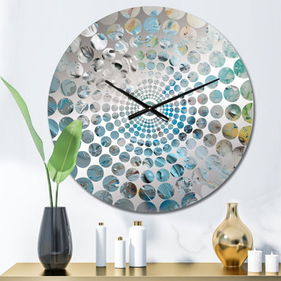 Yassen - Horloge murale peinture abstraite