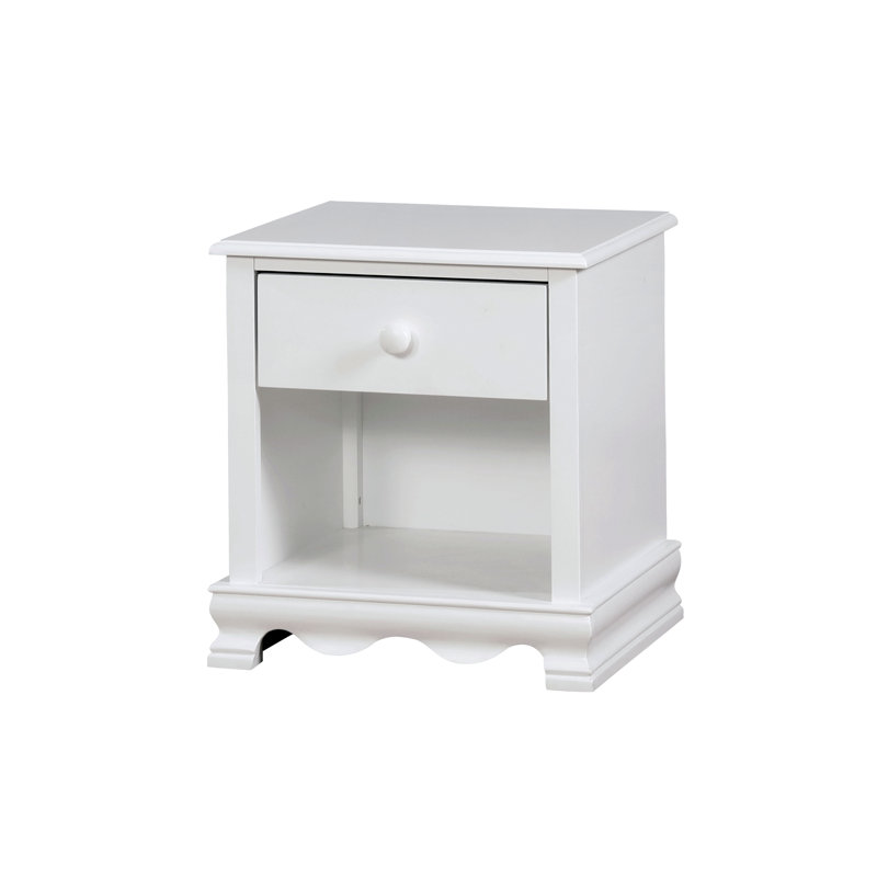 Eiler 19'' W Solid Wood Nightstand, White