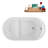 48" Streamline Soaking Freestanding Tub and Tray With Internal Drain-102290893